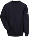 Pullover Crewneck Sweatshirt - Cotton/Spandex Blend - Tall Sizes