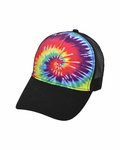 Tie-Dyed Five-Panel Trucker Cap