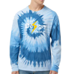 Multi-Color Spiral Tie-Dyed Long Sleeve T-Shirt