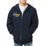 Youth Midweight Full-Zip Hooded Sweatshirt